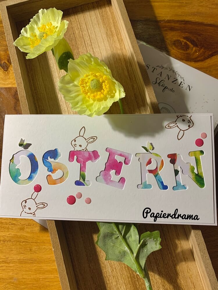 Inspiration Stanzschablone: Blumenalphabet