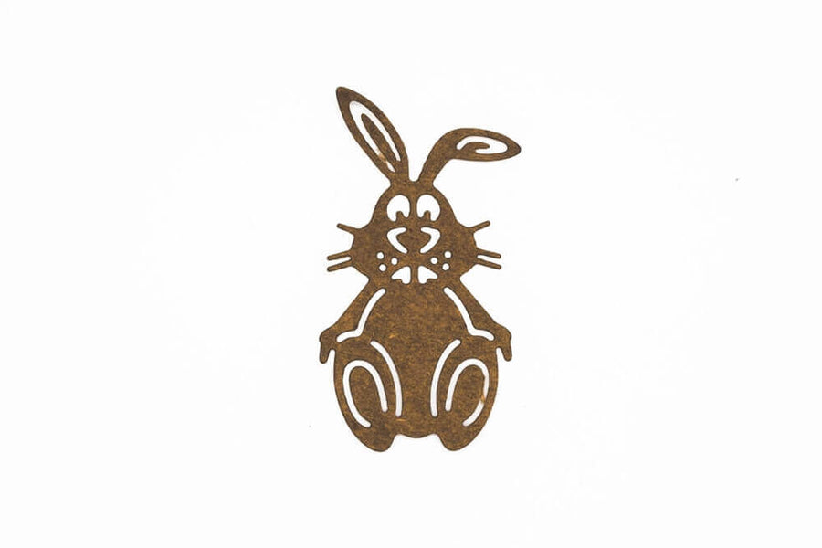 Größenangabe für Stanzschablone: Osterhase mit langen Ohren