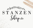 Das Logo für "Stanzenshop.de" zeigt einen belaubten Zweig und Farbakzente auf hellem Hintergrund. Perfekt für Papierbasteln-Fans, die Metall-Stanzschablonen lieben, jetzt erhältlich als Stanzenshop.de Gutschein.