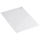 Eine rechteckige, weiße Prägeplatte mit abgerundeten Ecken und einem kleinen "E" oben rechts, entworfen für die Vaessen Creative - Cut Easy A5 Stanz- und Prägemaschine. Marke: Vaessen Creative. Satz von 2.